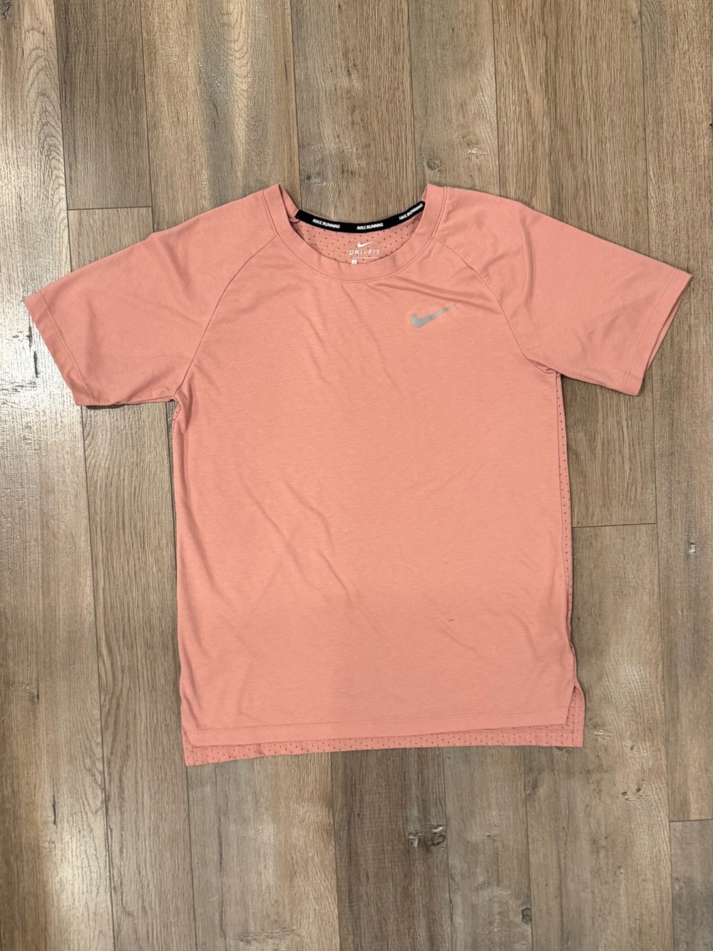 Nike Lightweight Running Coral Short Sleeve Dri-FIT Tee